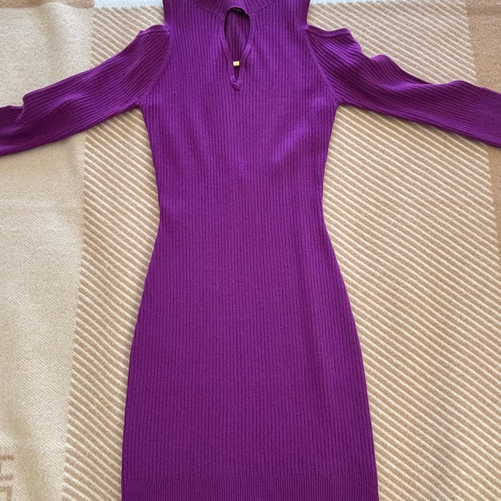 Purple Knit Dress